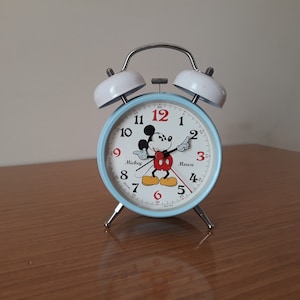 Vintage Rare Mickey Mause Alarm Clock, Disney Clock, Vintage Clock, Alarm Clock, Desk Clock, Mickey Mause, Disney, Gift, Home decor