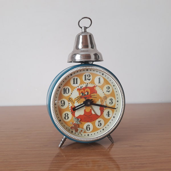 Vintage Cat Alarm Clock Etsy