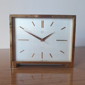 Antique Gruen Geneve Electric Table Clock - Swiss Made