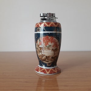 Isqueiro de mesa de porcelana antiga, isqueiro antigo, isqueiro de mesa, modelo colecionável, isqueiro vintage, isqueiro, isqueiro de mesa, isqueiro raro