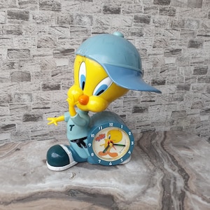 Rare Vintage 1980s Tweety Bird Alarm Clock