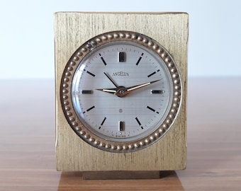 Antique Angelus 8-Day Alarm Clock - Swiss Made Table Decor