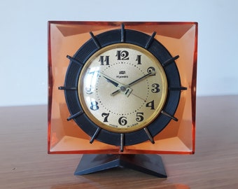 Antique Vega Alarm Clock: USSR Table Decor