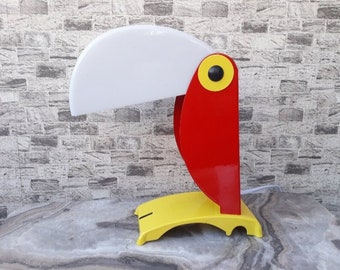 NEW PRODUCTION Parrot Lamp, Pop Art Lamp, Parrot Lamp, Bird Lamp, Wonderful Home Decor, Bedroom, Table Lamp, Lamp, Gift, Decor, Ofis Decor