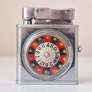 Rare Antique Montecarlo Roulette Lighter: Collectible Gift