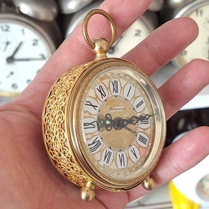 Antique Blessing Alarm Clock: 1950s German Mechanical Clock
