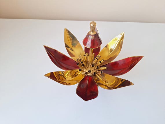 lotus cigarette dispenser Rare Art Deco Stunning Flower Blossom Dispenser, Retro Table Decor, Made in Germany Art Deco Cigarette Dispenser |