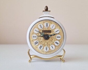 アンティーク ジェルガー 目覚まし時計：1940年代の機械式置時計