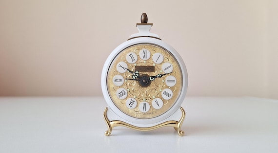 アンティーク ジェルガー 目覚まし時計：1940年代の機械式置時計