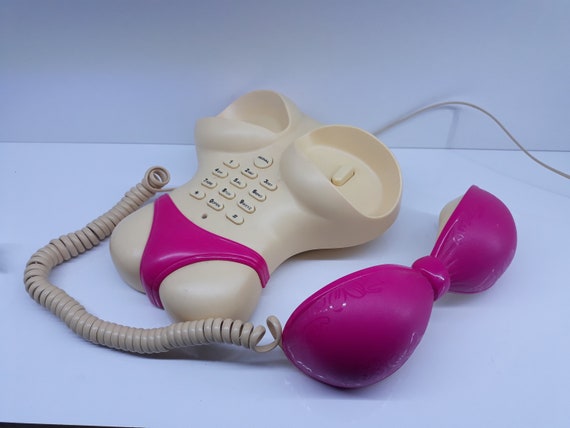 Vintage Body Telephone: 1980s Novelty Table Phone