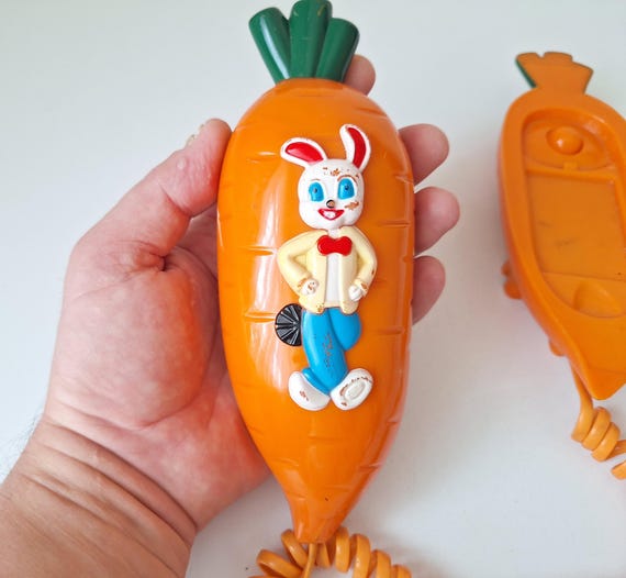 Vintage Novelty Carrot Phone, Rabbit Decor, Fully Working - Etsy