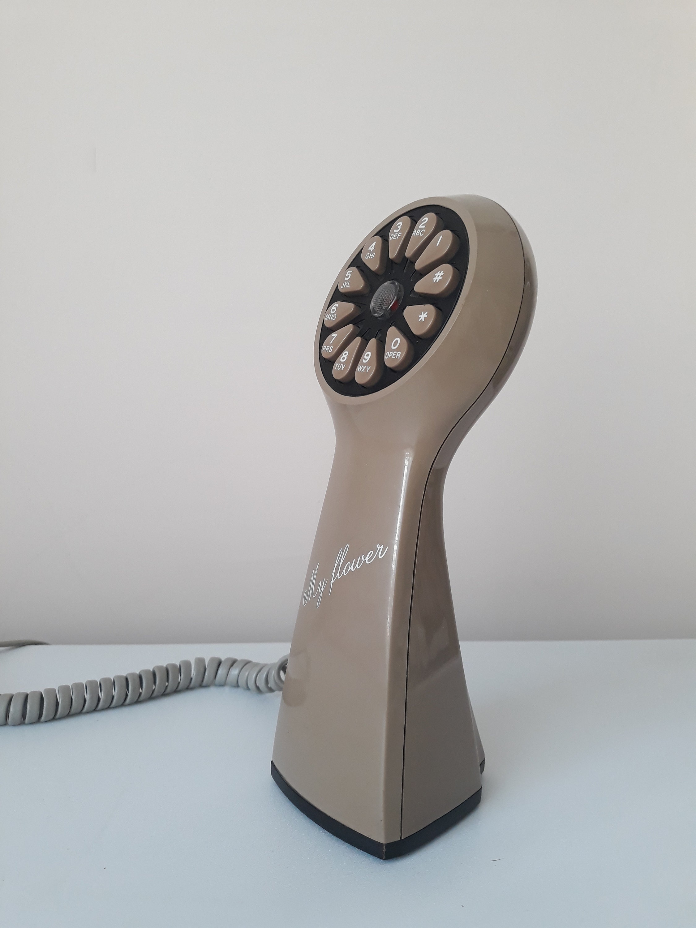 Vintage Rare My Flower Phone, Space Age Phone, Pop Art Phone