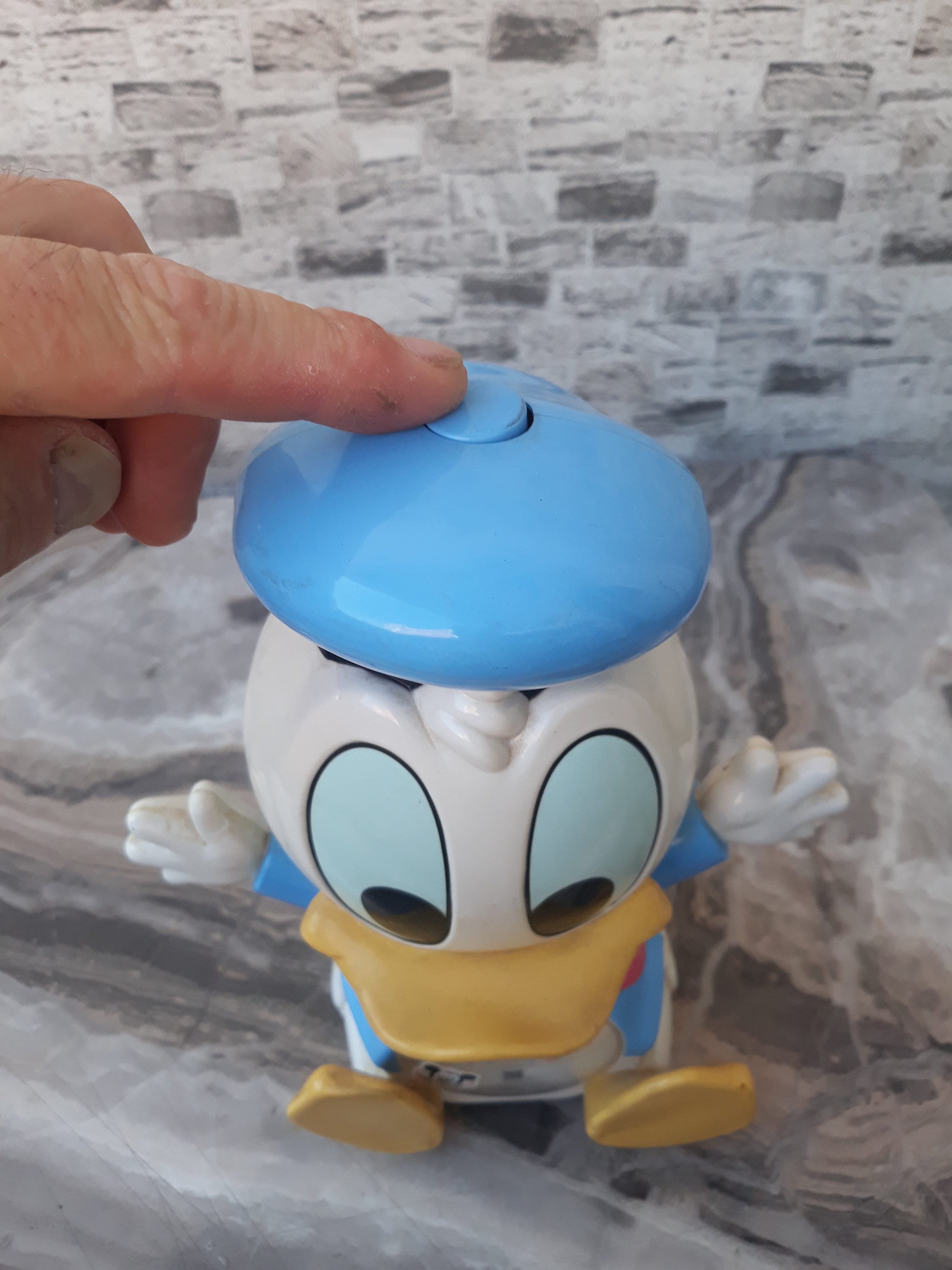 希少なウォルト ディズニー ドナルド ダック 目覚まし時計、ドナルド