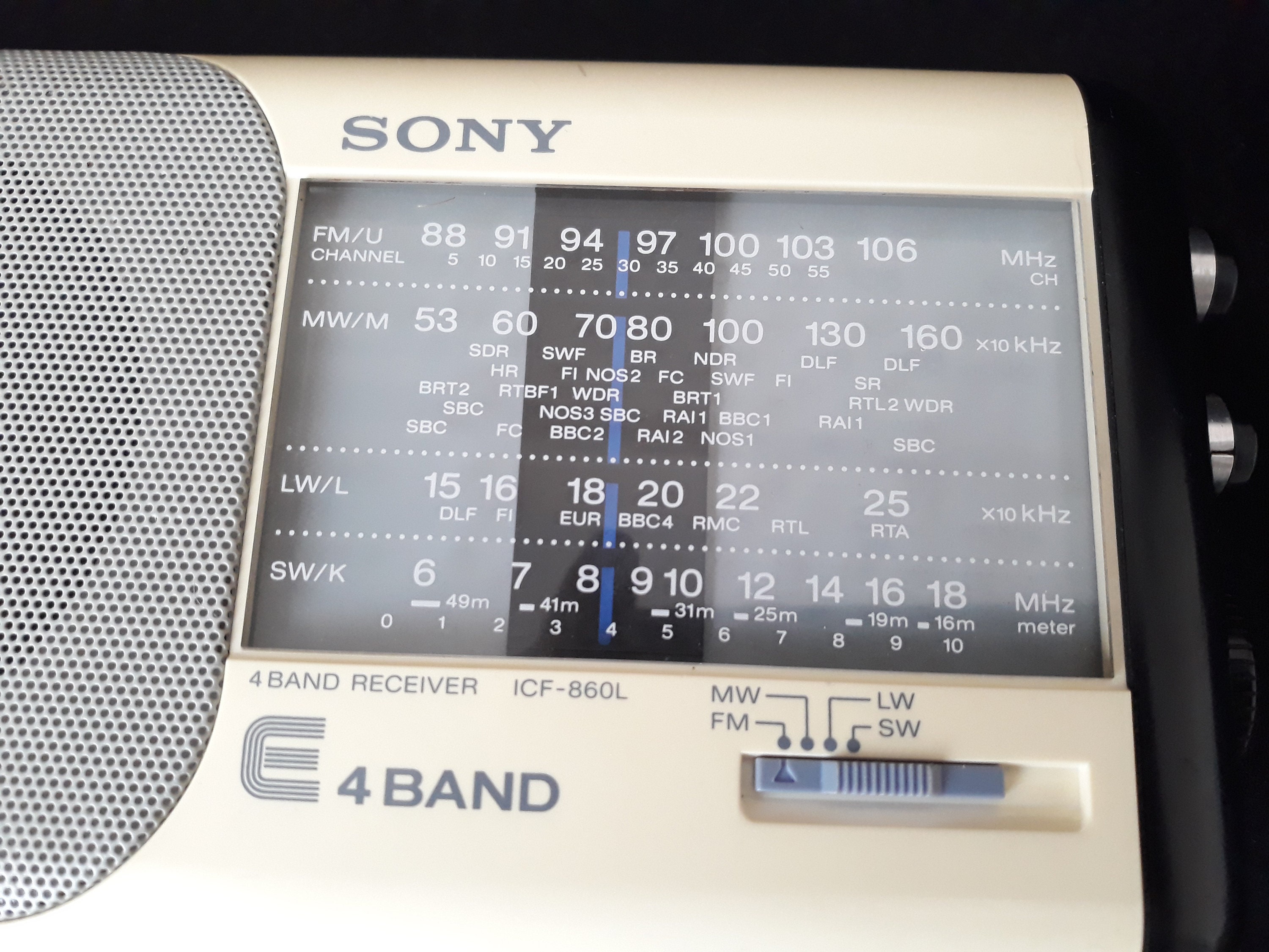 Vintage Rare Sony ICF-860L Radio, Sony ICF 860L, Sony, Sony Radio
