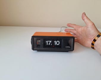 Vintage Copal Flip Clock, Space Age Electronic Timepiece, Japan