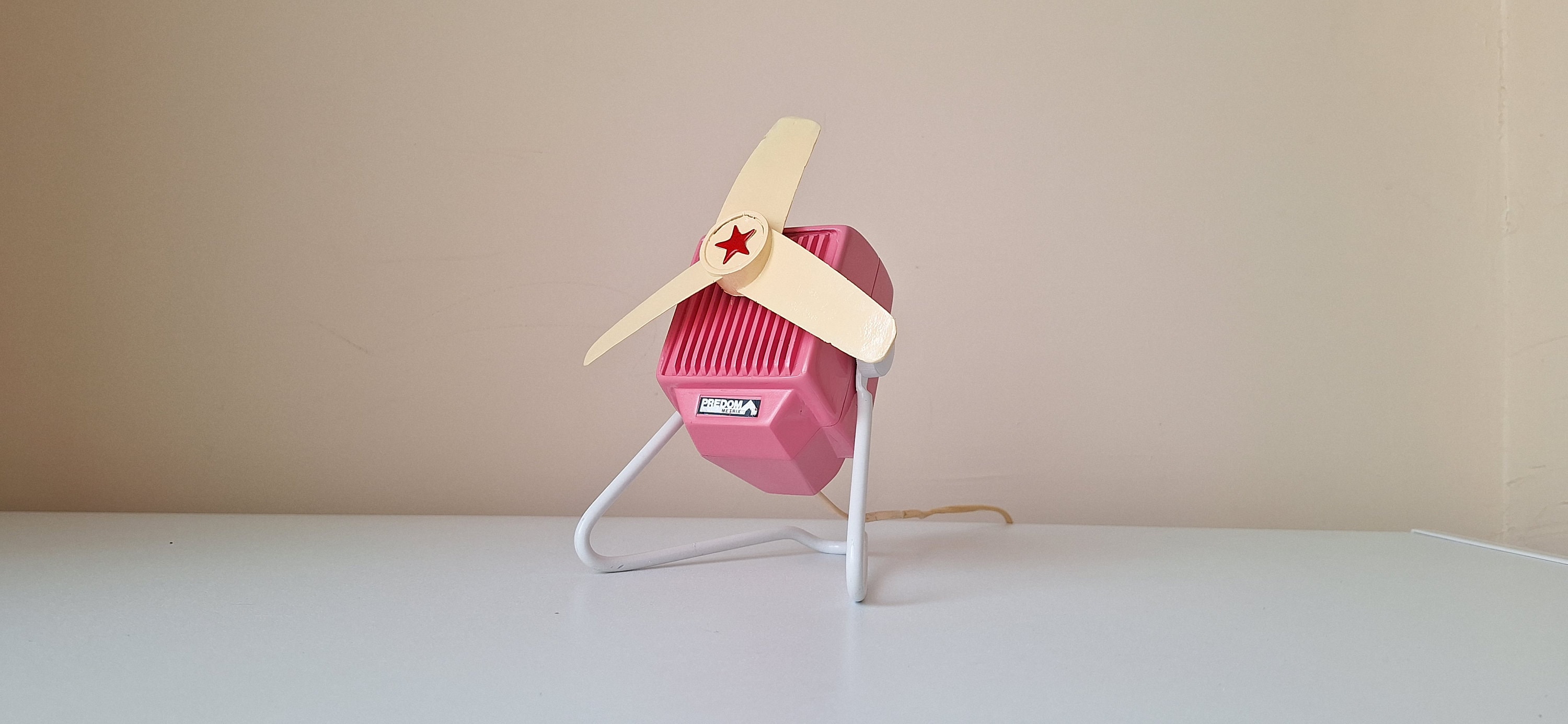 Antique Predom Metrix Fan: Restored Pink Retro Desk Fan - Etsy