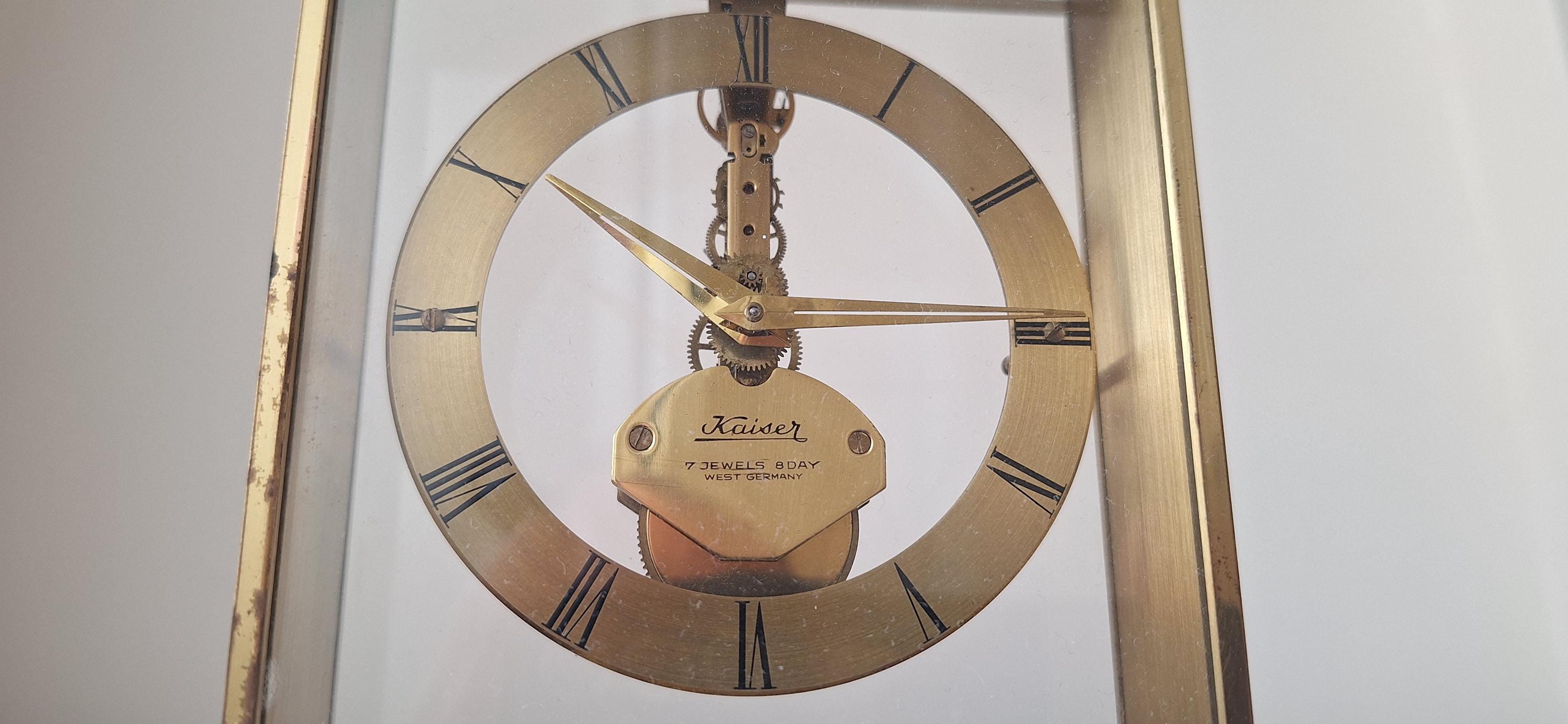 Antique Kaiser Table Clock: Transparent German-made Decor - Etsy