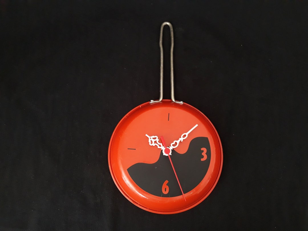 Vintage Clock Retro Kitchen Clock Space Age Clock Kitchen Etsy