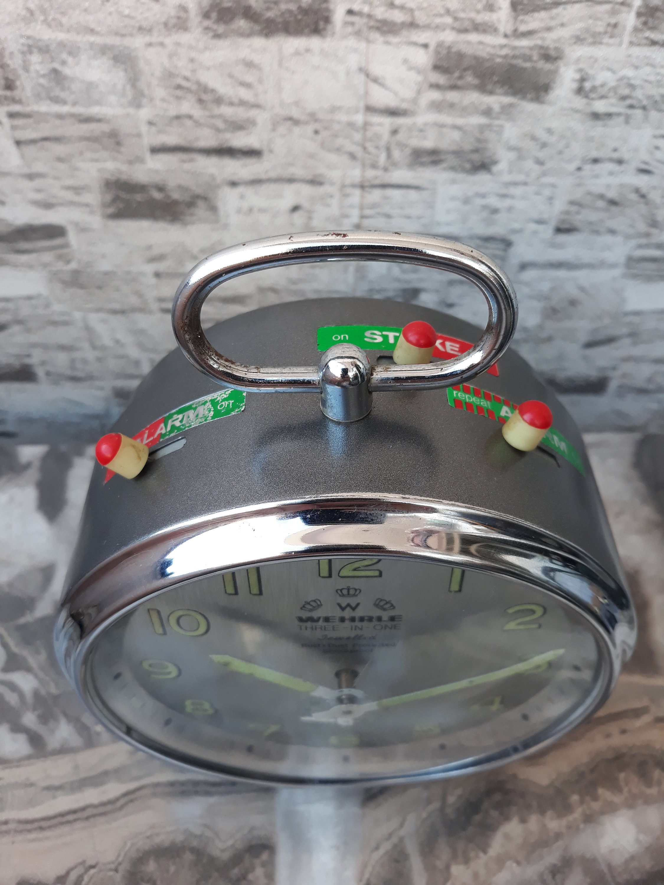 Rare Wehrle Three-in-one Alarm Clock: 1960s German Vintage - Etsy