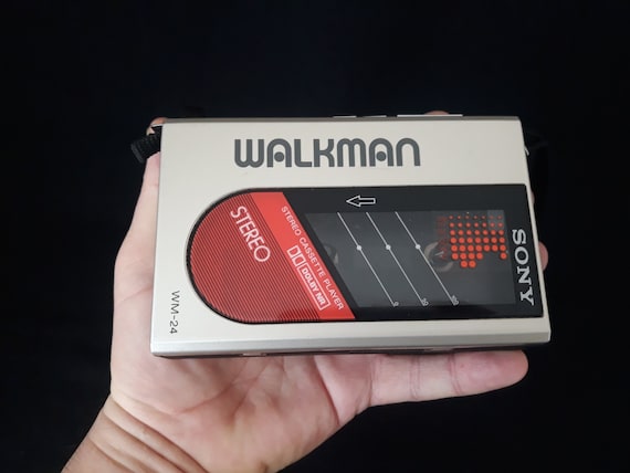 Vintage Rare Sony Walkman Cassette Player, Rare Sony Cassette Player,  Collectible Model, Sony, Sony Walkman, Sony Cassette Player, WM 24 