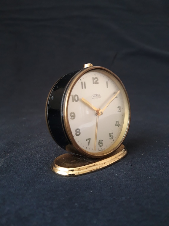 Antique Looping Swiss Table Clock: Antimagnetic Vintage Alarm - Etsy