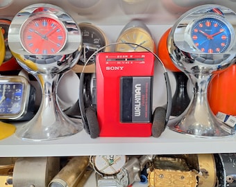 Vintage Rare Red Sony Walkman WM-F2015 Cassette Player - Fully