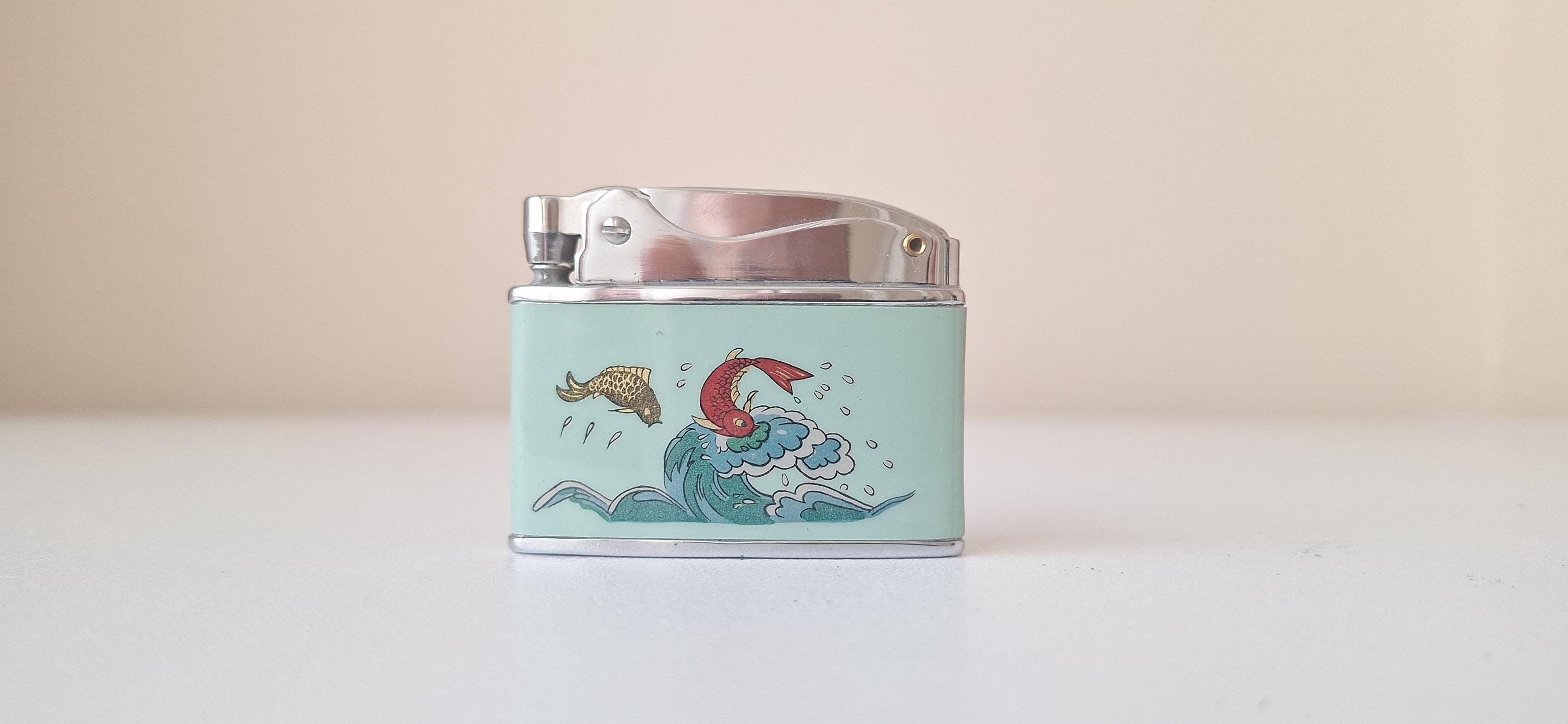 Chinese lighter - Etsy 日本 イタリア製エナメル仕上げシルバーの
