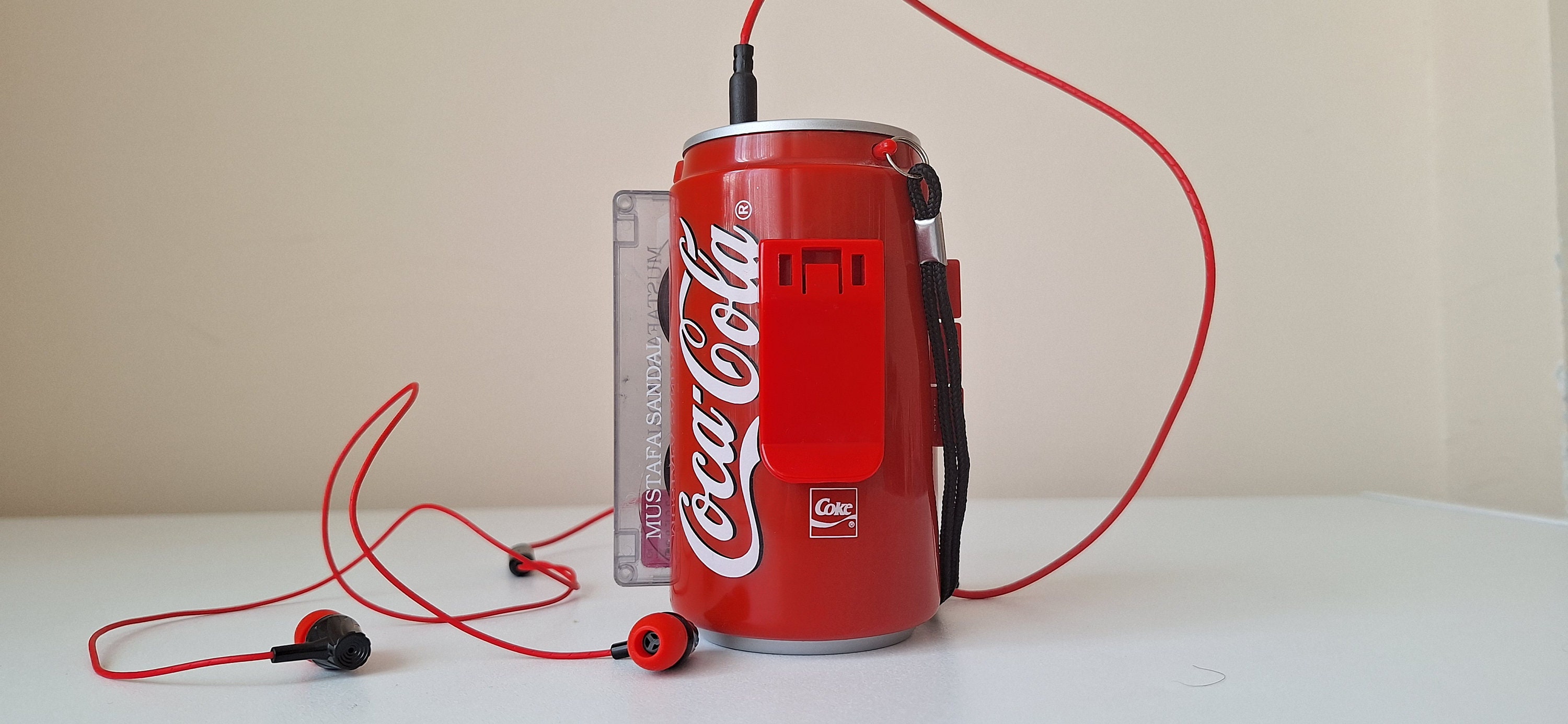 Vintage Rare Coca Cola Retro Walkman, Cassette Player, Coca
