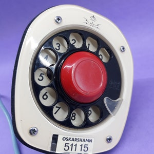 Ericsson Telephone, Space Age Telephone, Cobra Ericsson, Ericsson Tillehor, Rare Phone, Rotary Disc Telephone, image 7