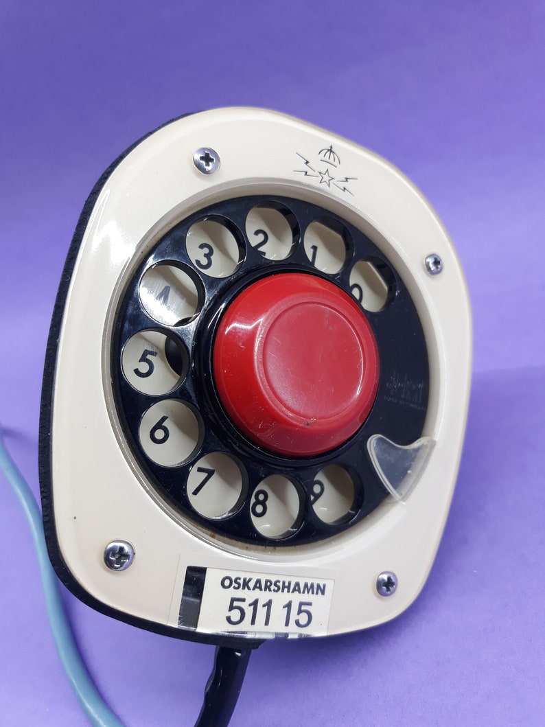 Ericsson Telephone, Space Age Telephone, Cobra Ericsson, Ericsson Tillehor, Rare Phone, Rotary Disc Telephone, image 7