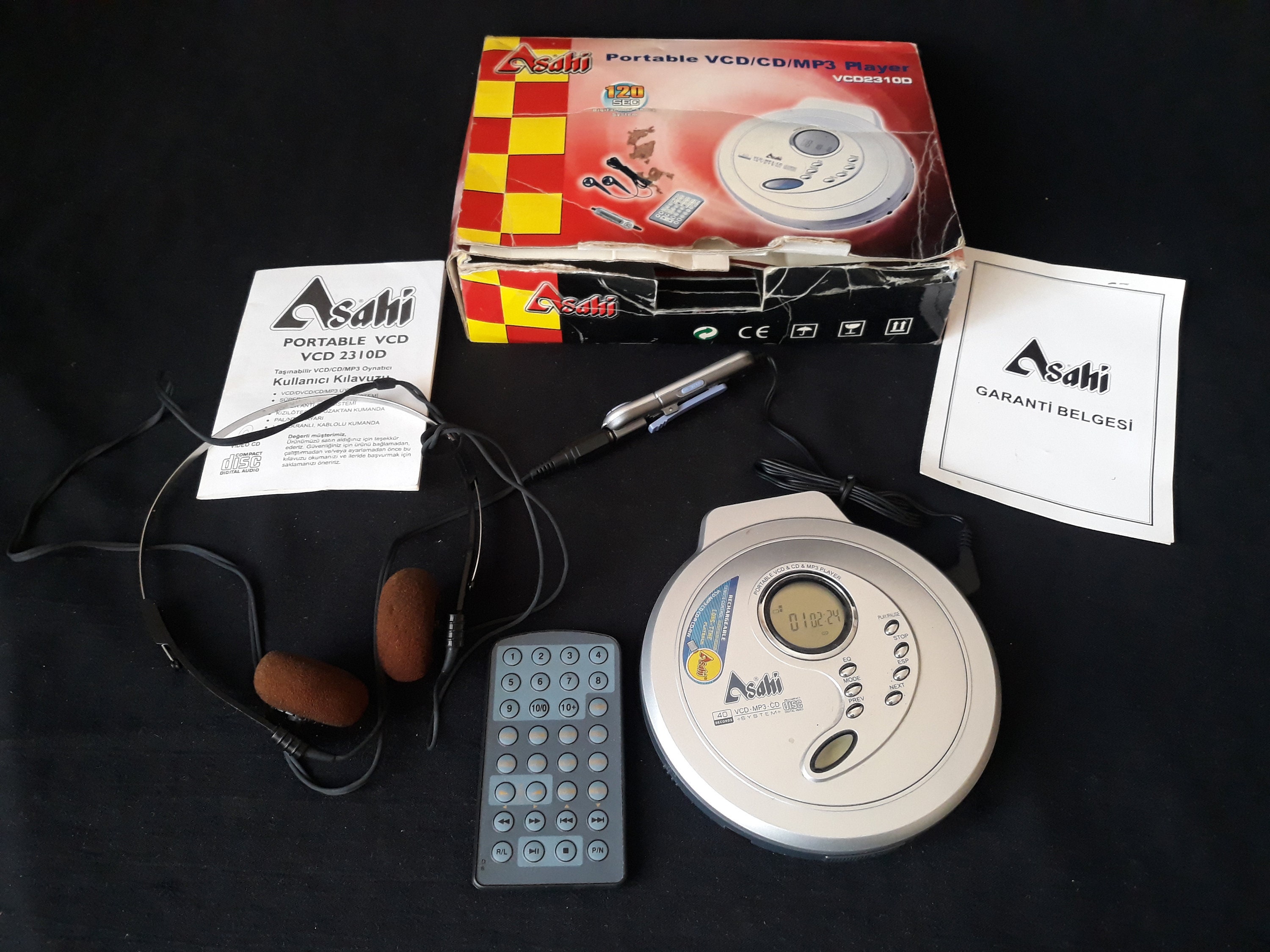 Vintage Asahi Discman VCD2310D CD Player - Fully Working - Etsy