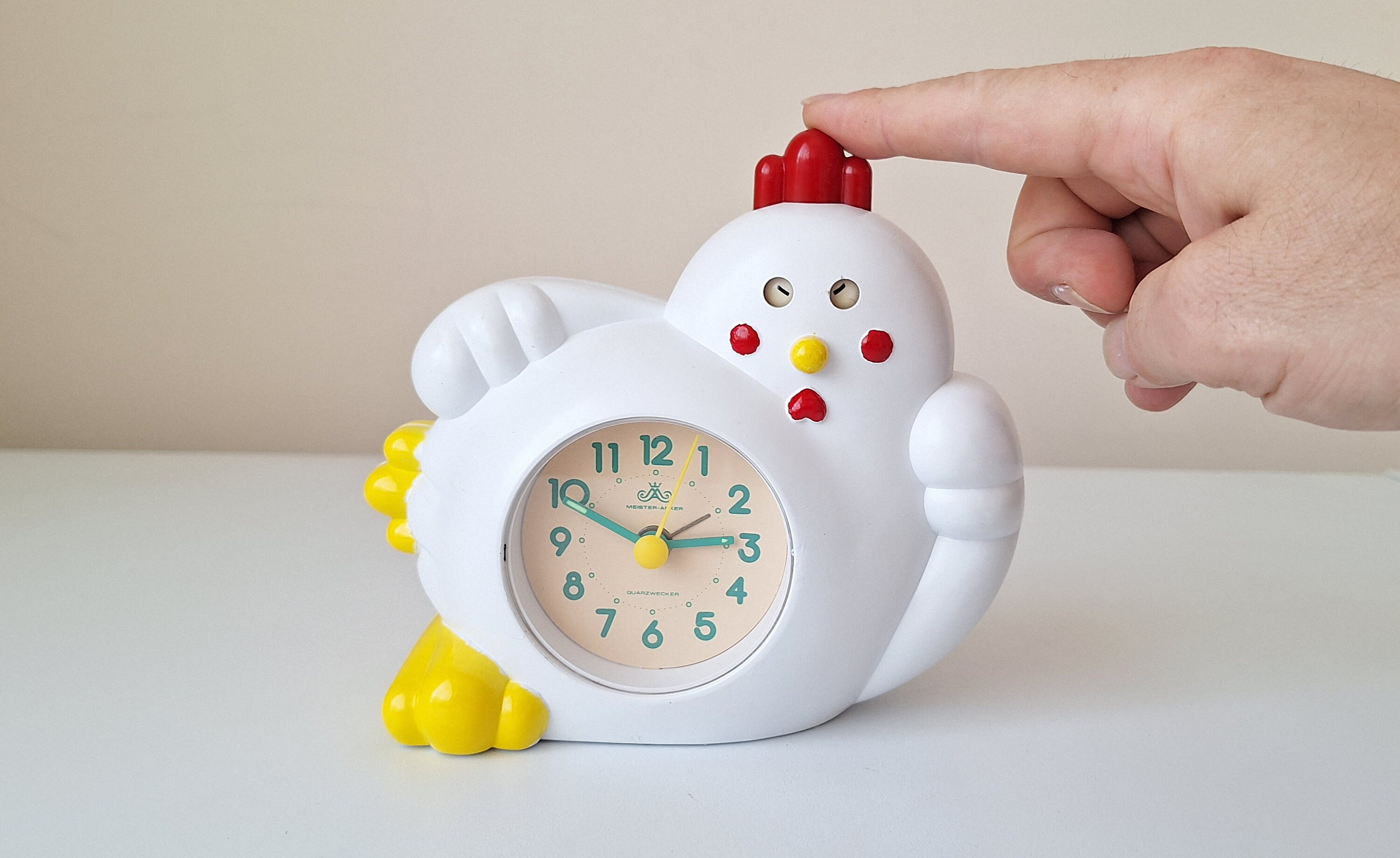 Reloj raro vintage reloj de pollo reloj de gallo reloj de pollito reloj despertador reloj de mesa reloj antiguo reloj vintage regalo decoracion del hogar Etsy Espana