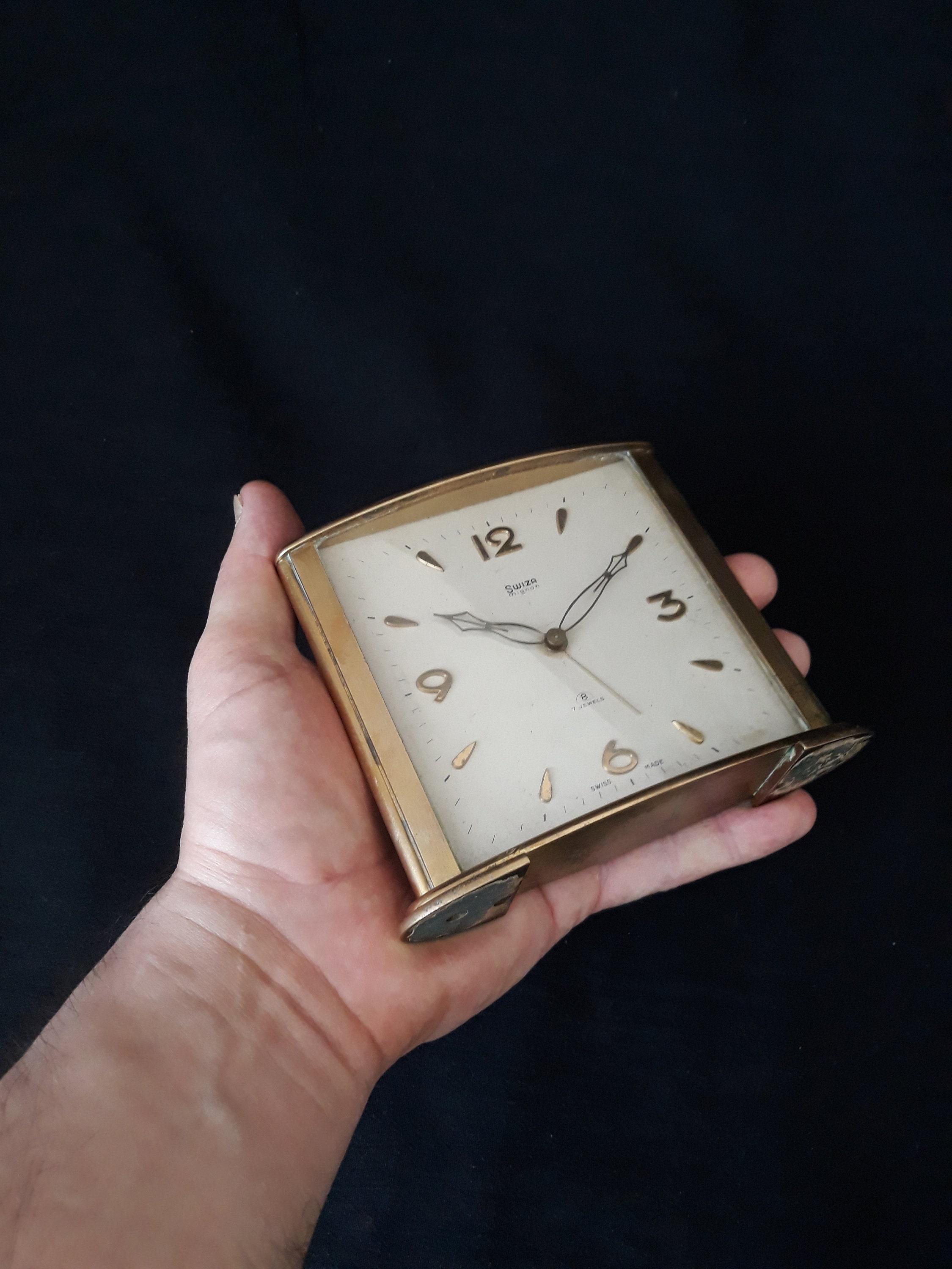 ヴィンテージ Swiza 8 目覚まし時計 - スイス製、1960年代 - Etsy 日本