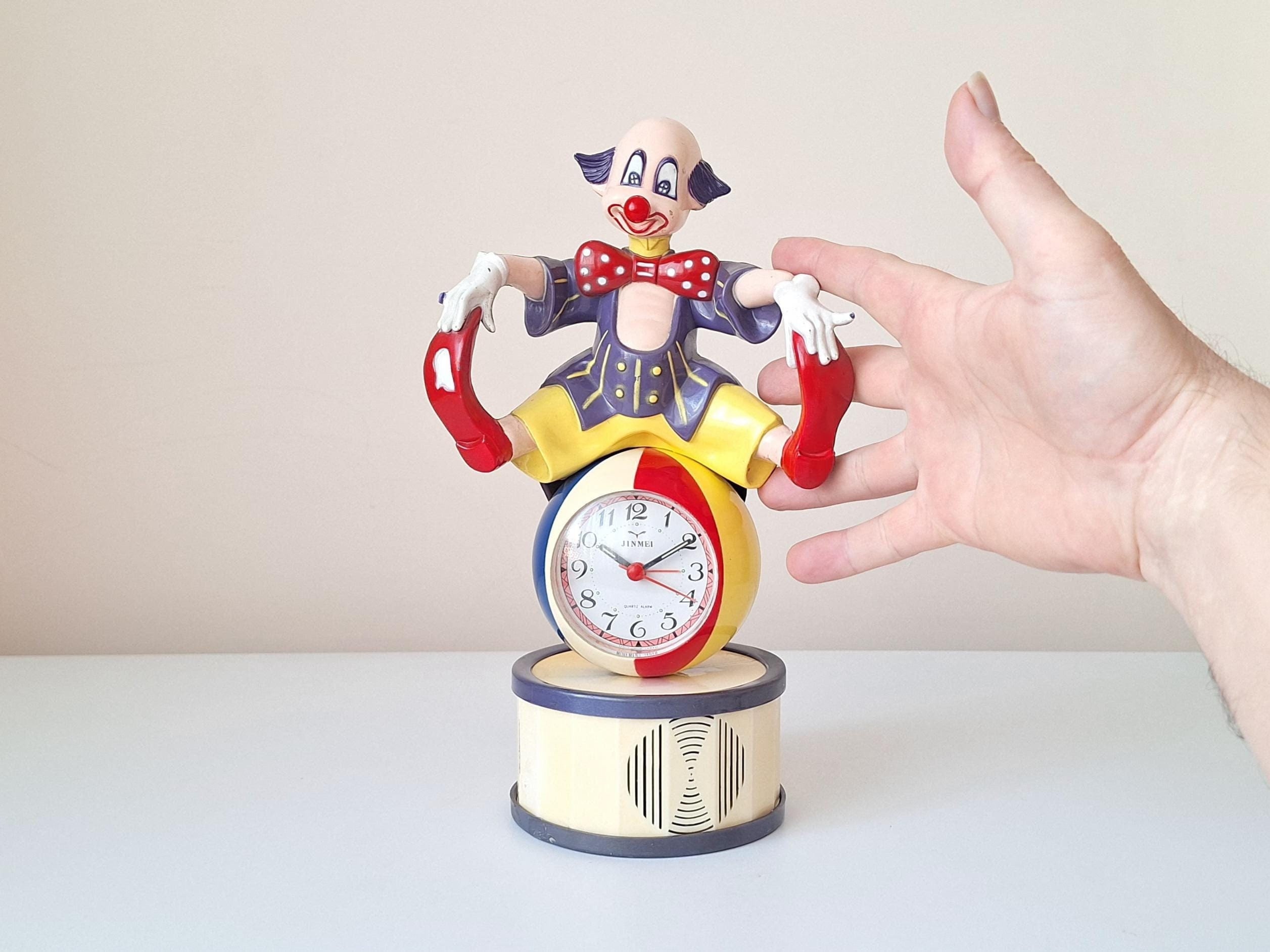 Vintage Japanese Clown Alarm Clock: 1980s Kids Room Decor - Etsy