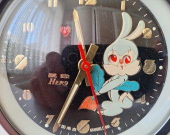 Antique Rabbit Alarm Clock: 1970s Mechanical Table Clock - Etsy Canada
