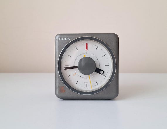Sony Design 置時計 ノベルティテーブルクロック 1990年 ソニー Goro様 Sony Design 置時計 90s ミッドセンチュリー 黒川雅之