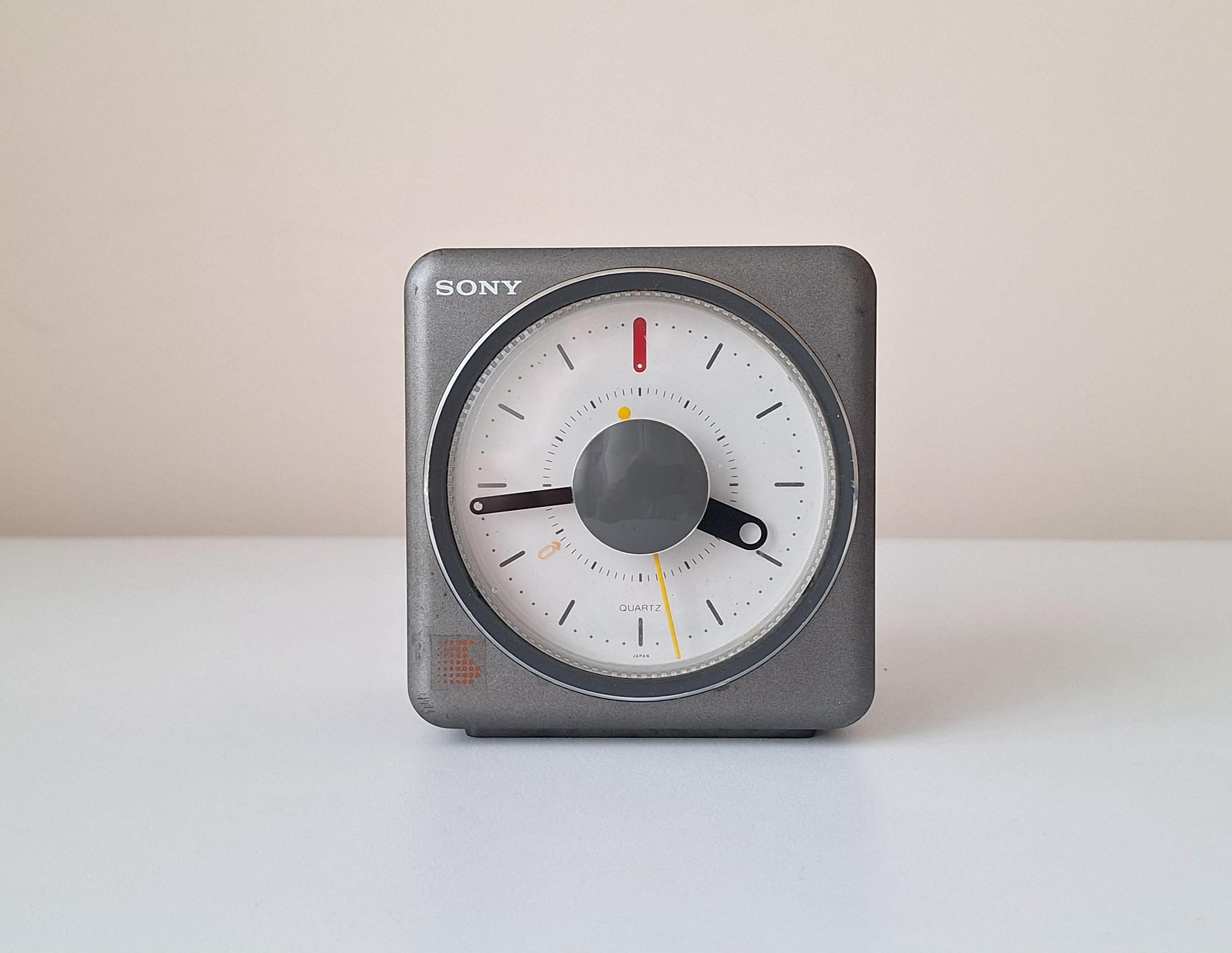 Sony Design 置時計 ノベルティテーブルクロック 1990年 ソニー Vintage Rare Sony Clock Alarm Radio, Sony Radio, Sony Clock
