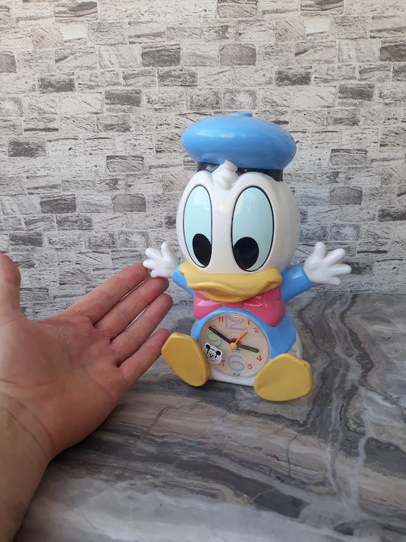 希少な1980年代のウォルト・ディズニー製ドナルドダック目覚まし時計