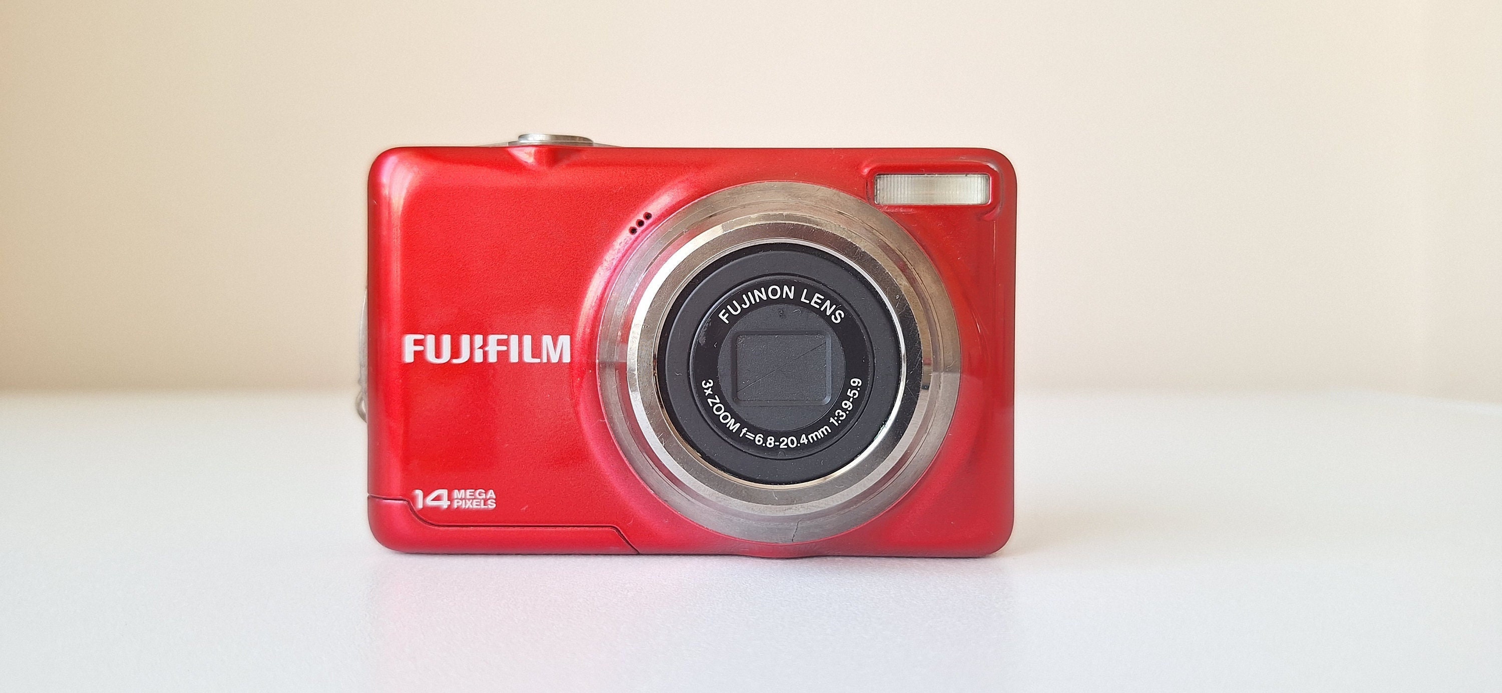 Vintage Fujifilm Finepix JV300: 14MP Red Digital Camera - Etsy