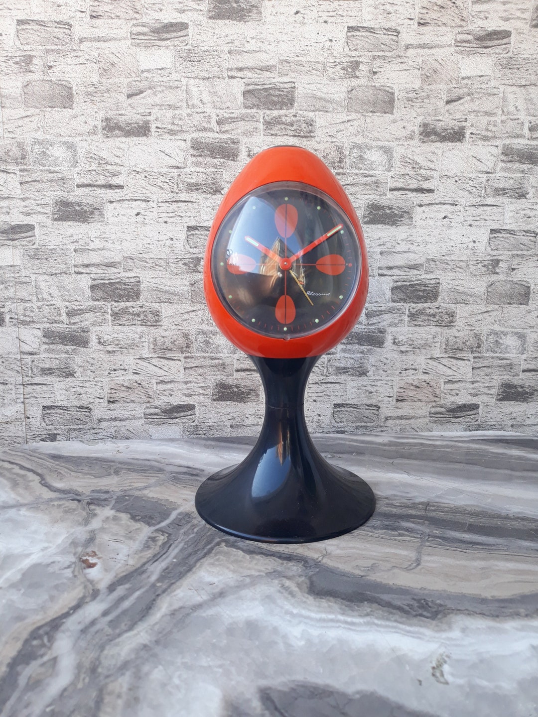 Vintage Clock Blessing Clock Space Age Clock Antique Clock Etsy