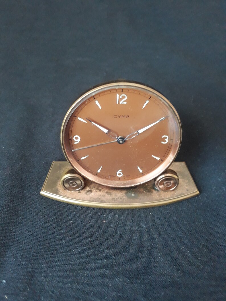 Antique Cyma Alarm Clock Antique Clock Vintage Clock Cyma Etsy