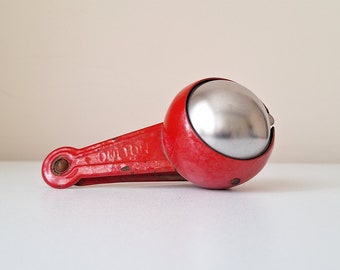 Vintage Dulton Peg Ash Tray: Retro Red Ashtray, 1980s