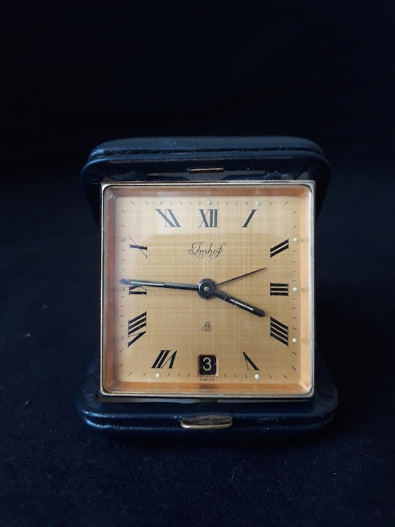 Rare Imhof Calendar Alarm Clock: 1950s Swiss Made 8-day Antique - Etsy