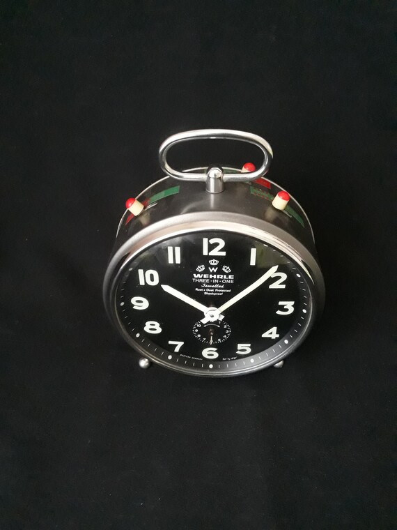 Vintage Clock Wehrle Clock Threeinone Clock 3function Etsy
