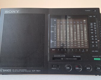 SONY ICF-7601 FM/AM/SW 12BANDS 昭和レトロ SONY ICF-7601 AM/FM/SW 12 Band Transistor Radio | eBay