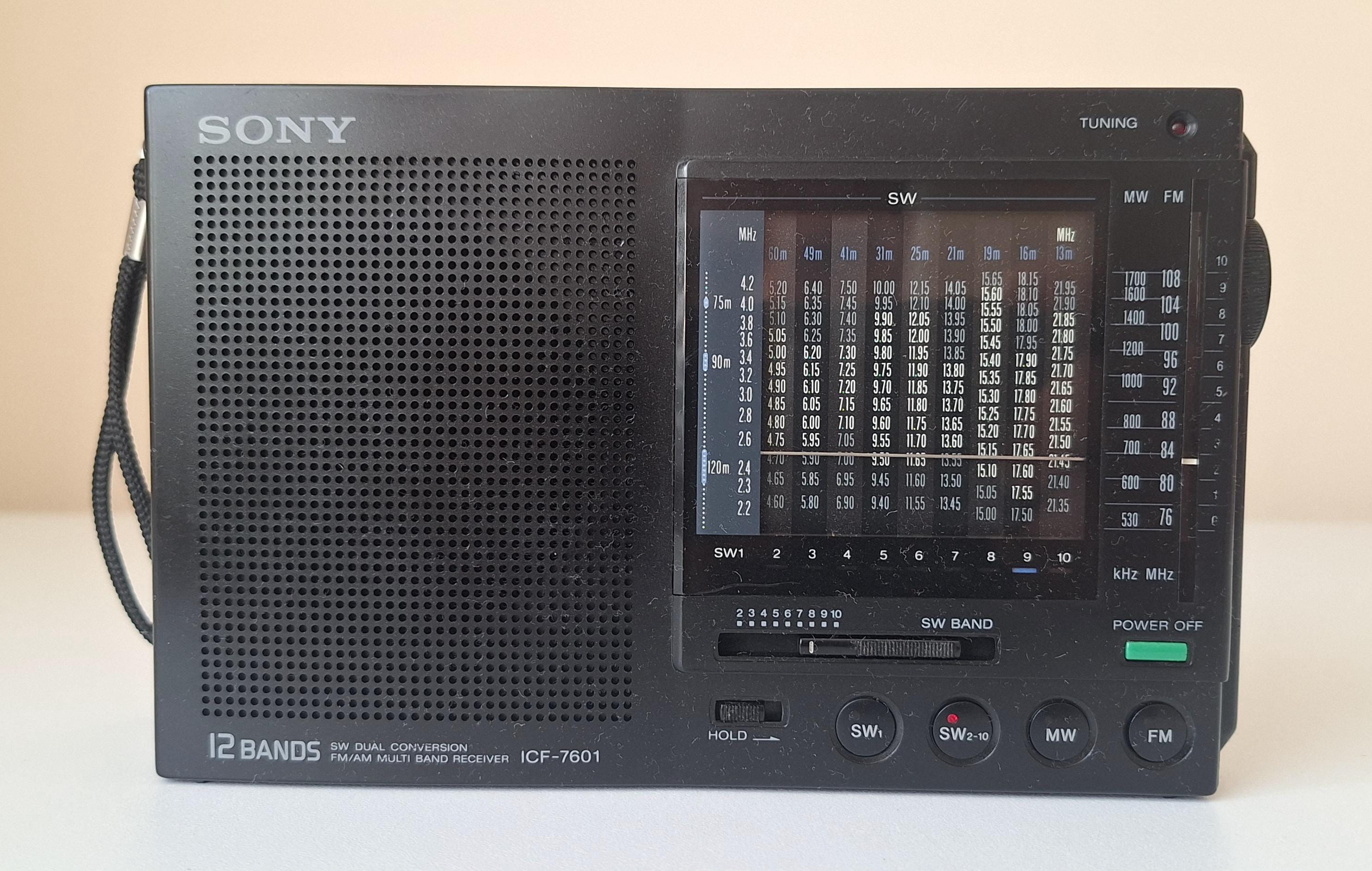 SONY ICF-7601 FM/AM/SW 12BANDS 昭和レトロ Sony ICF-7601 Fm/Am/Sw Shortwave Radio 12 Bands | eBay