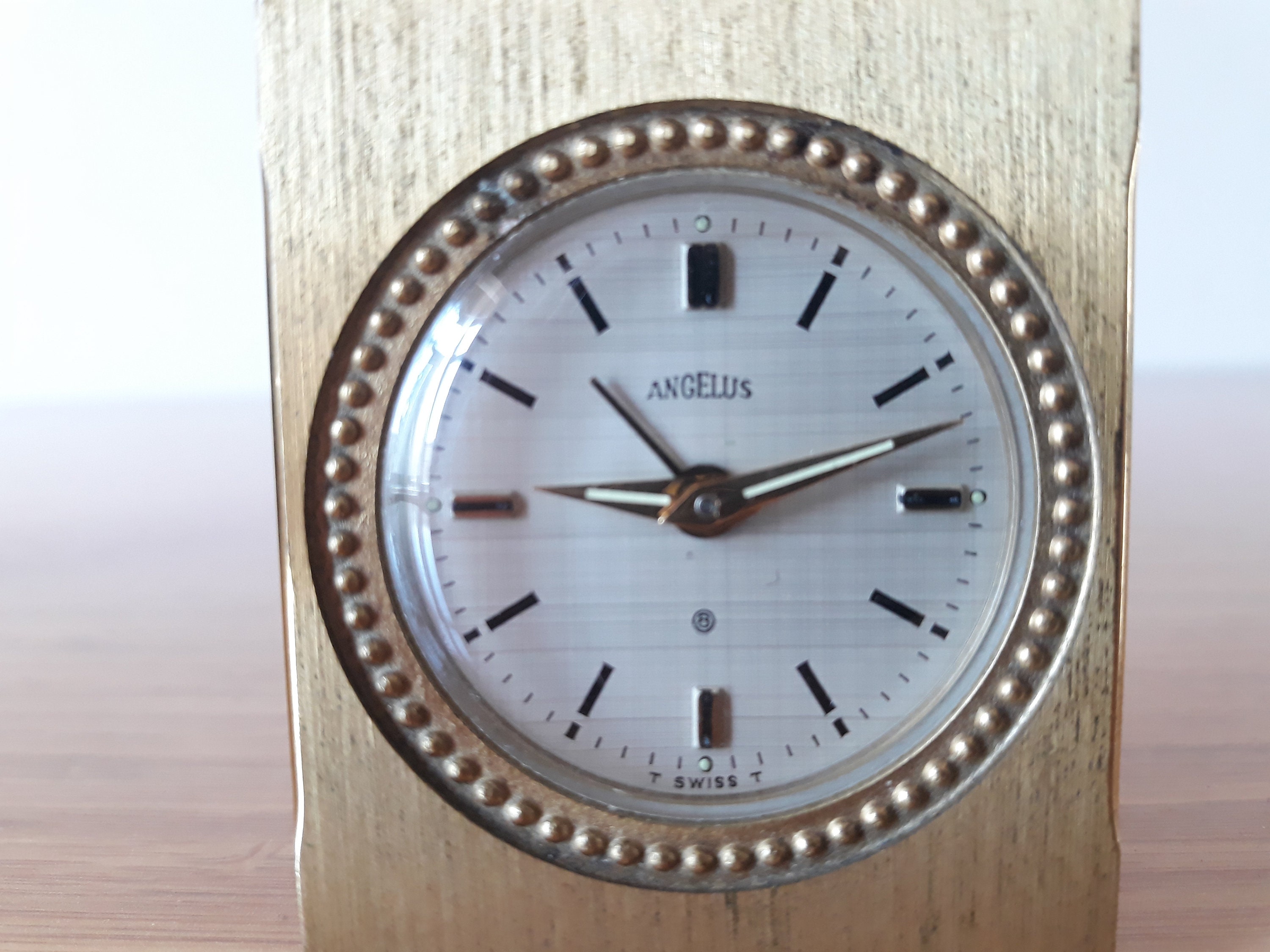 Antique Angelus 8-day Alarm Clock - Swiss Made Table Decor - Etsy