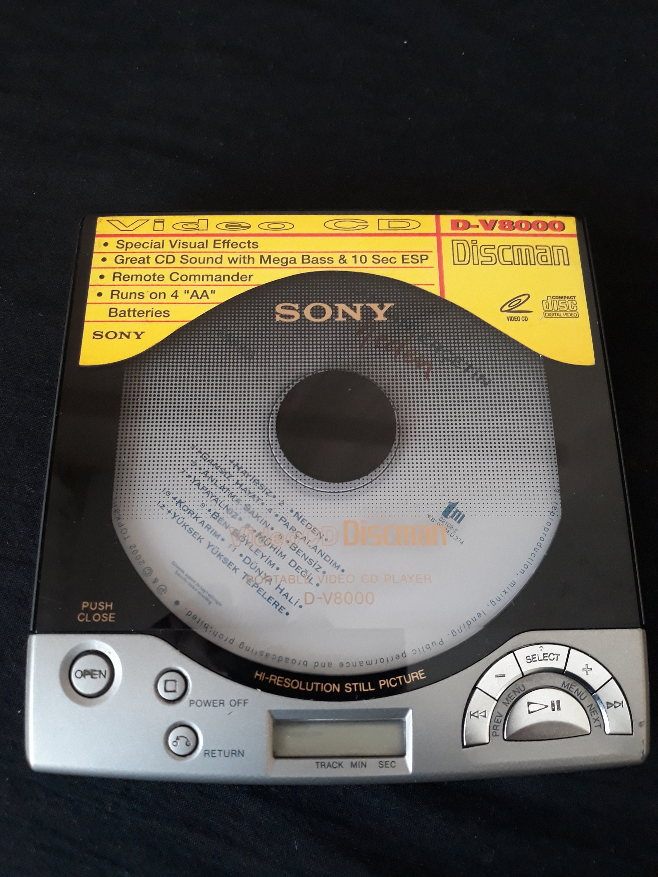 ビンテージ ソニー ディスクマン D-V8000 CDプレーヤー - Etsy 日本