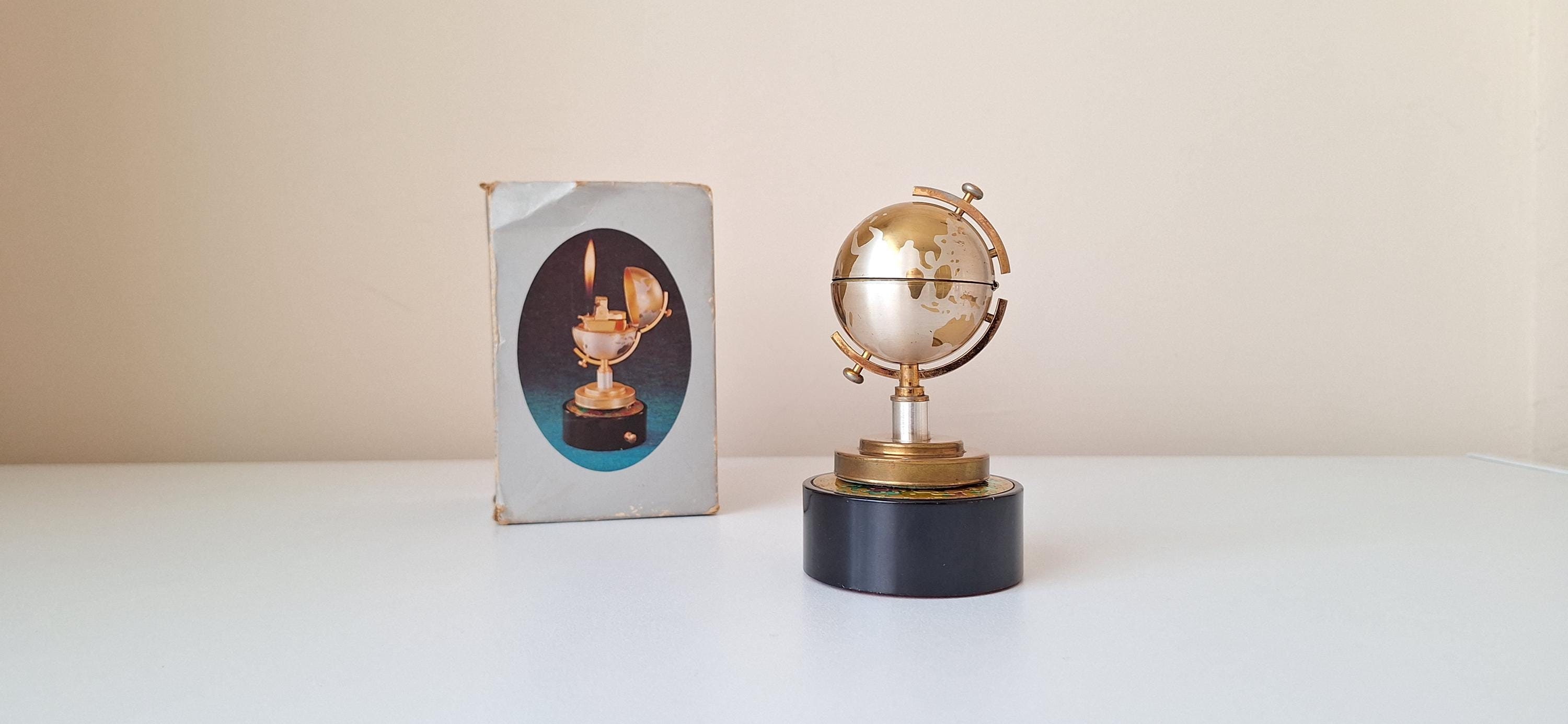 Vintage Globe Table Lighter, 1970s Antique Lighter - Etsy