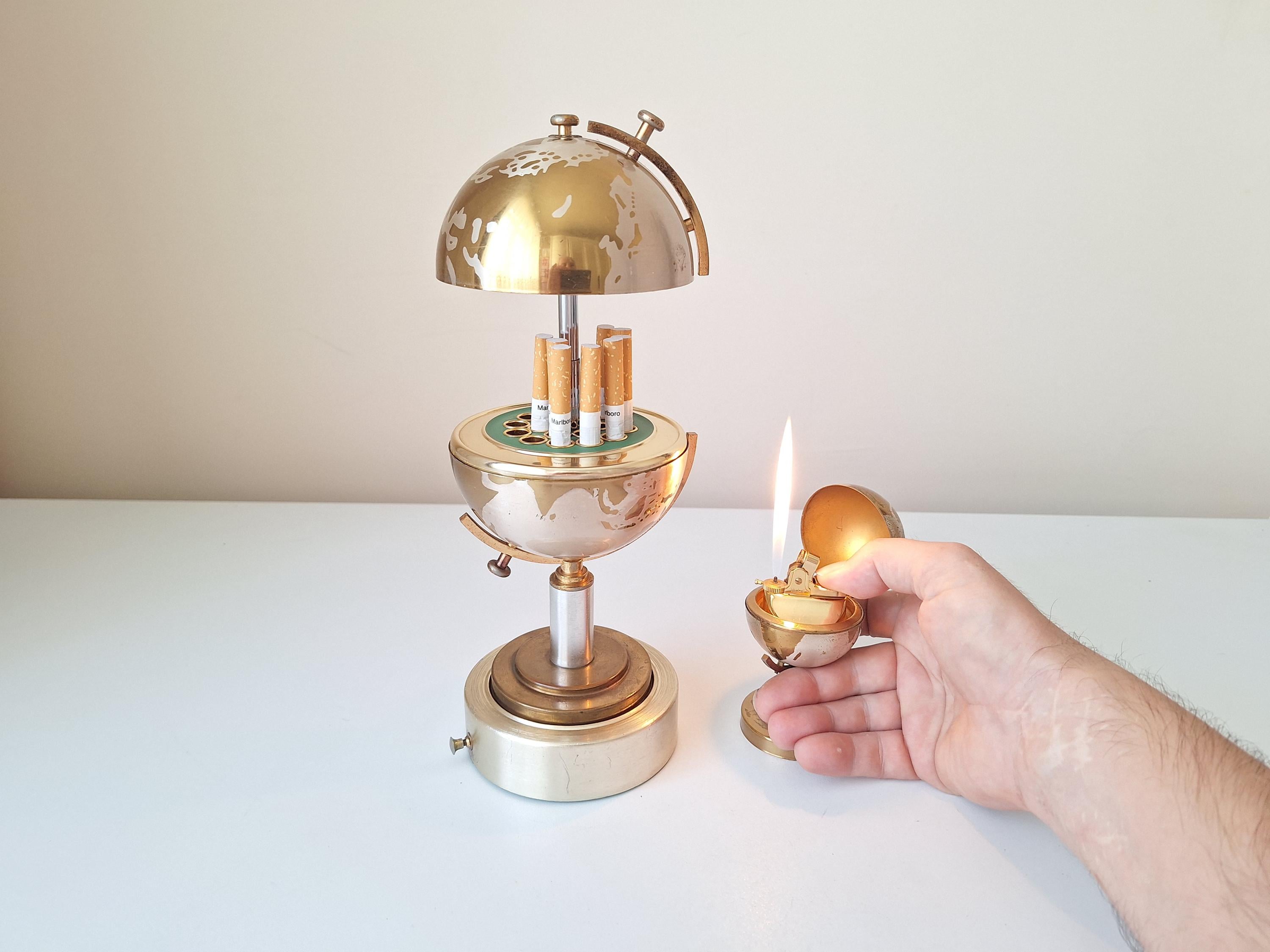 Vintage Laterna Earth Music Box Cigarette Dispenser, Cigarette